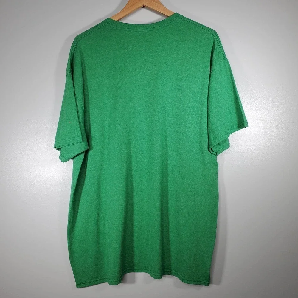 Delta Pro Weight Pre-Shrunk Lucky Shirt Clover Graphic Tee Green Size XL